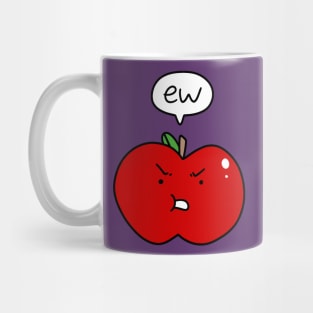 Red Apple Saying Ew Mug